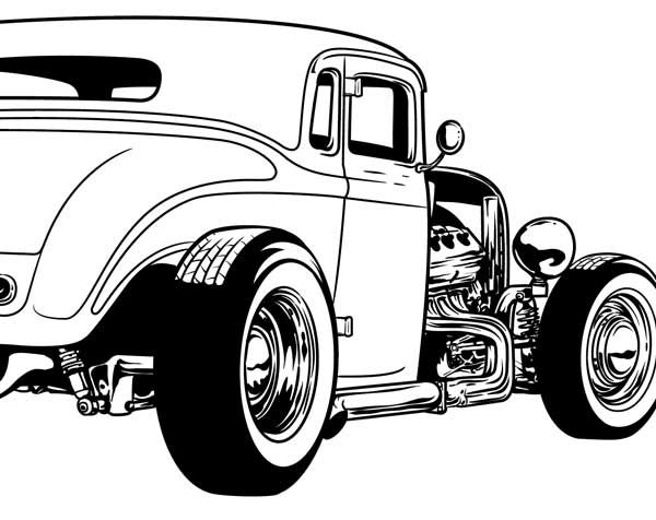 Gallery For > Hot Rod Cartoon Clipart.