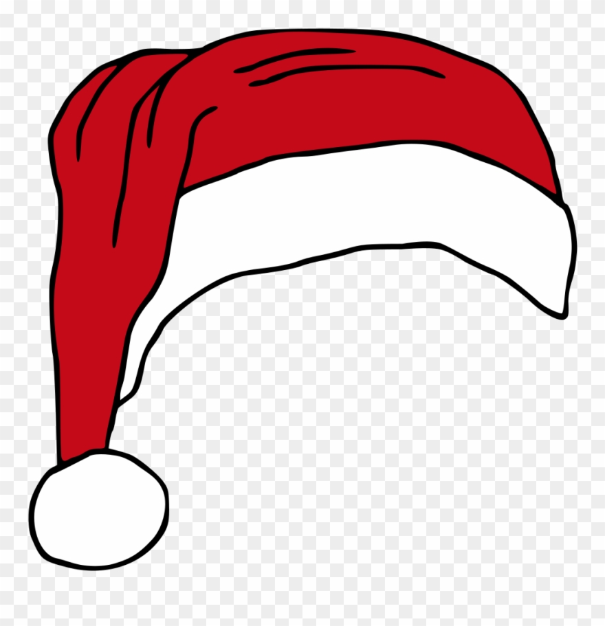 Santas Hat Hat Vector, Royalty Free Clipart, Christmas.