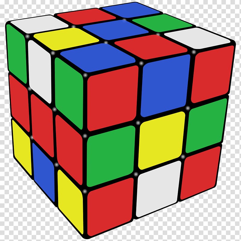 Rubik\'s Cube transparent background PNG clipart.