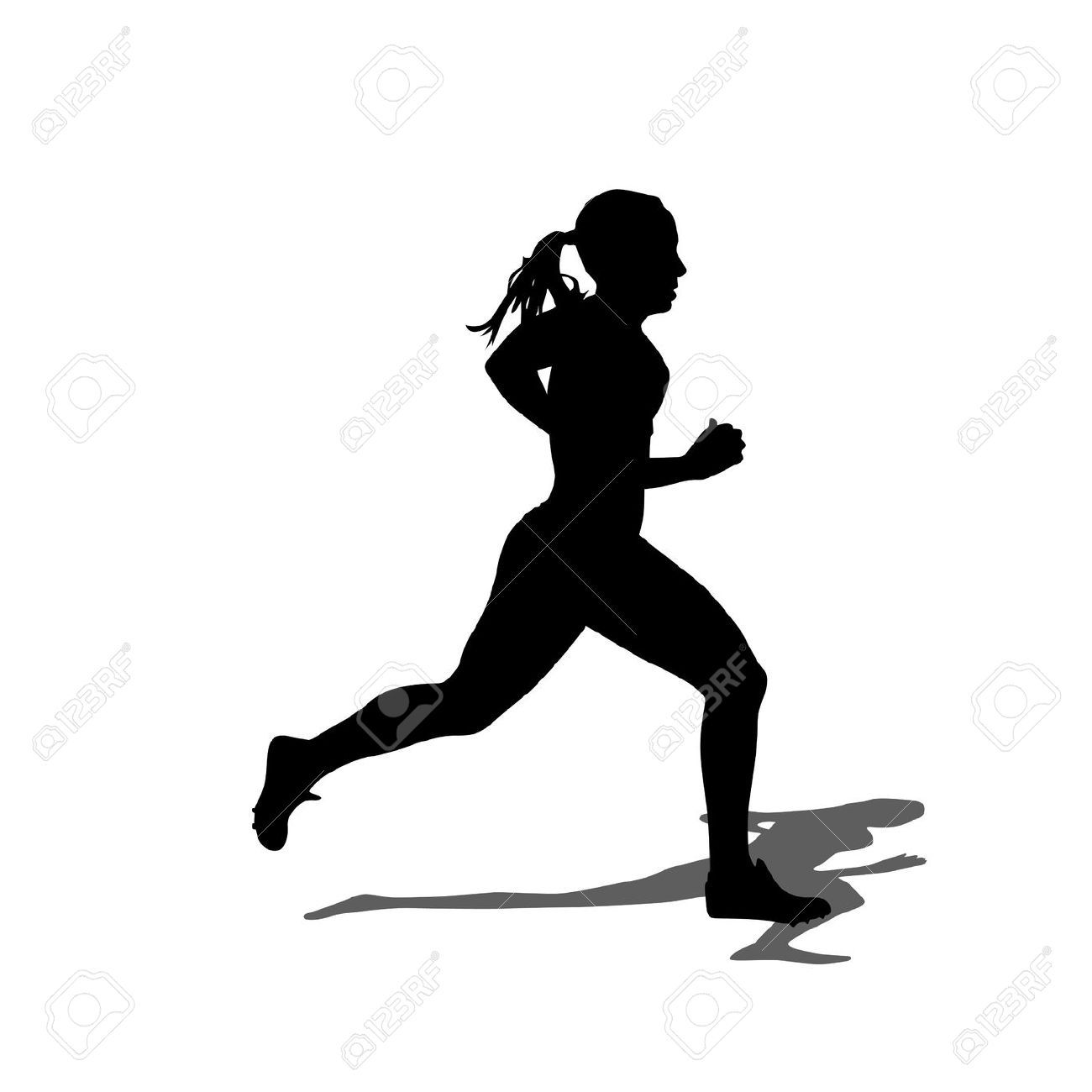 Marathon Runner Silhouette Images, Stock Pictures, Royalty.