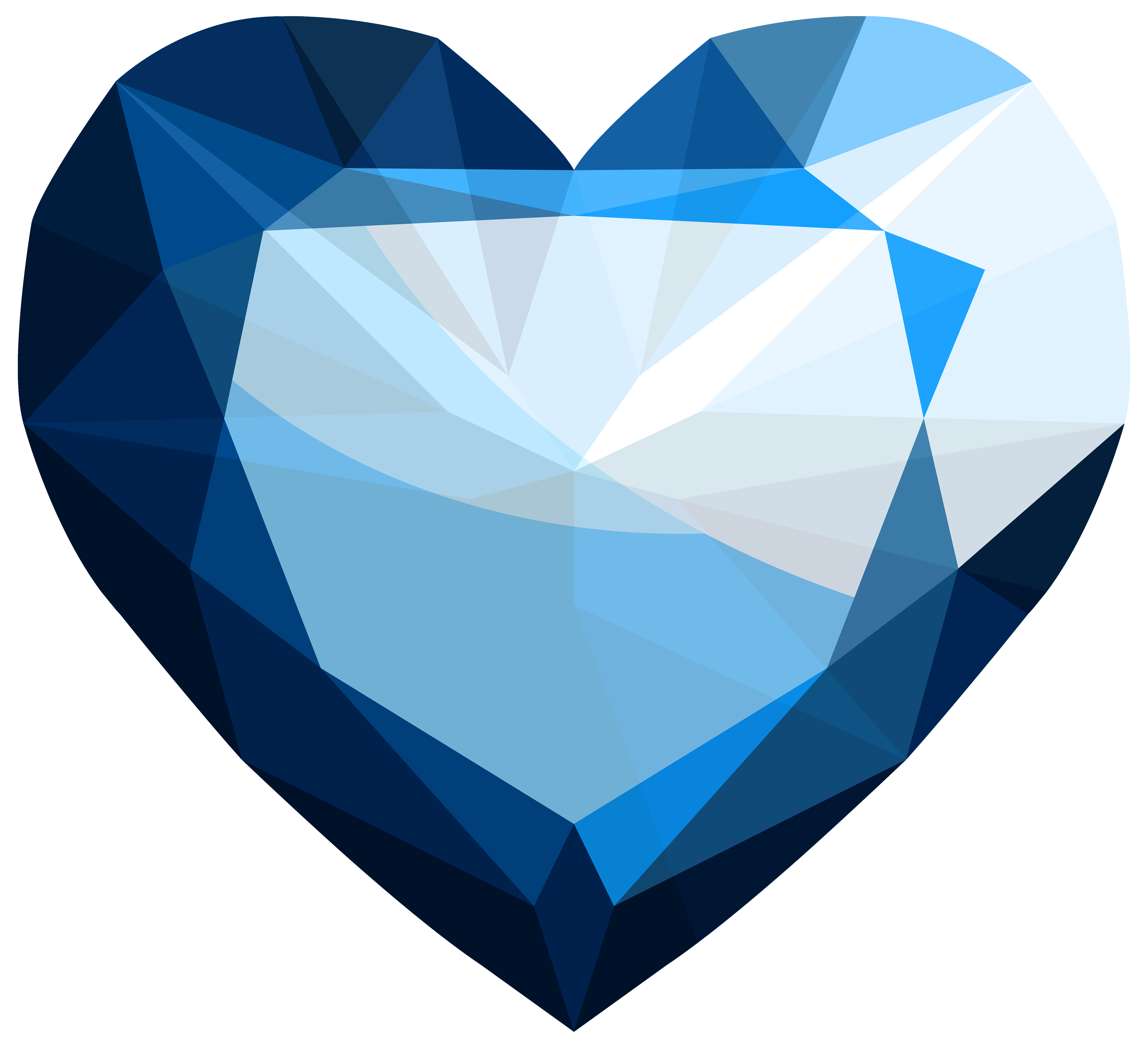 Sapphire Heart PNG Clipart.