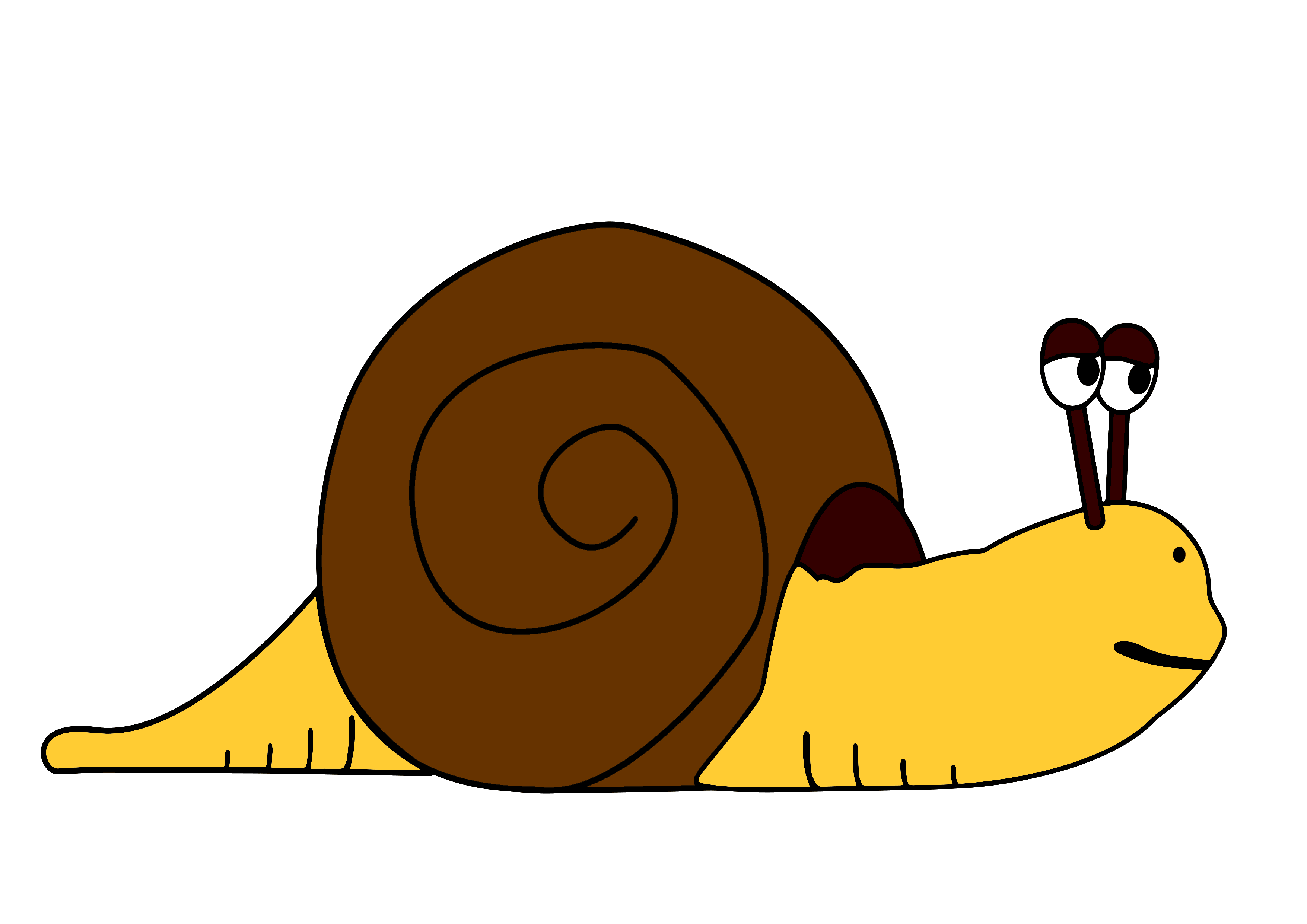 Schnecke Clipart Comic Bild.