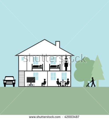 See Through House Clipart.