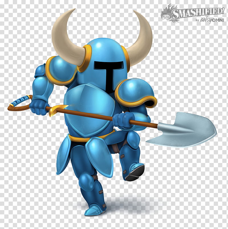 Shovel Knight Smashified, blue suit soldier sticker.