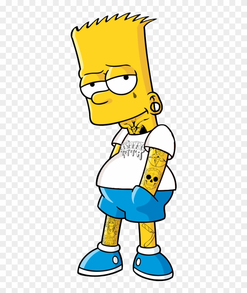 Transparent Hardcore Bart Simpson.