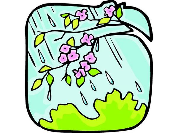 Spring Rain Clip Art, Spring Rain Free Clipart.