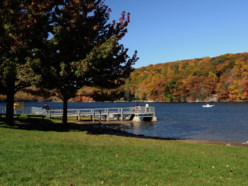 Squantz Pond State Park, a Connecticut park located near Bethel.