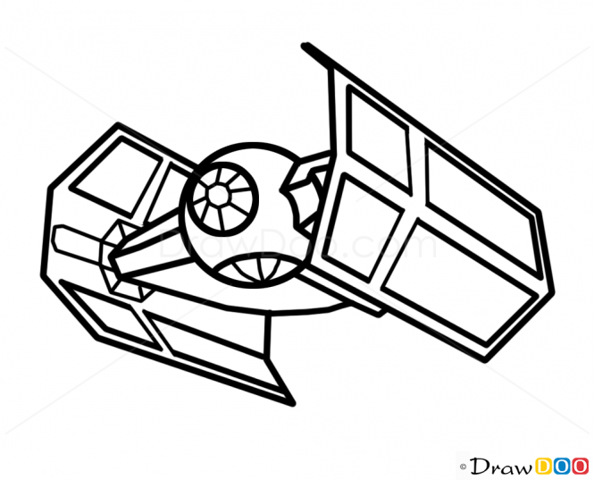 millennium falcon drawing.