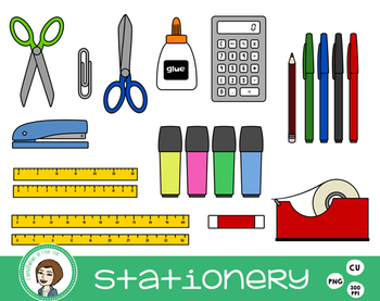 Stationery Clip Art.