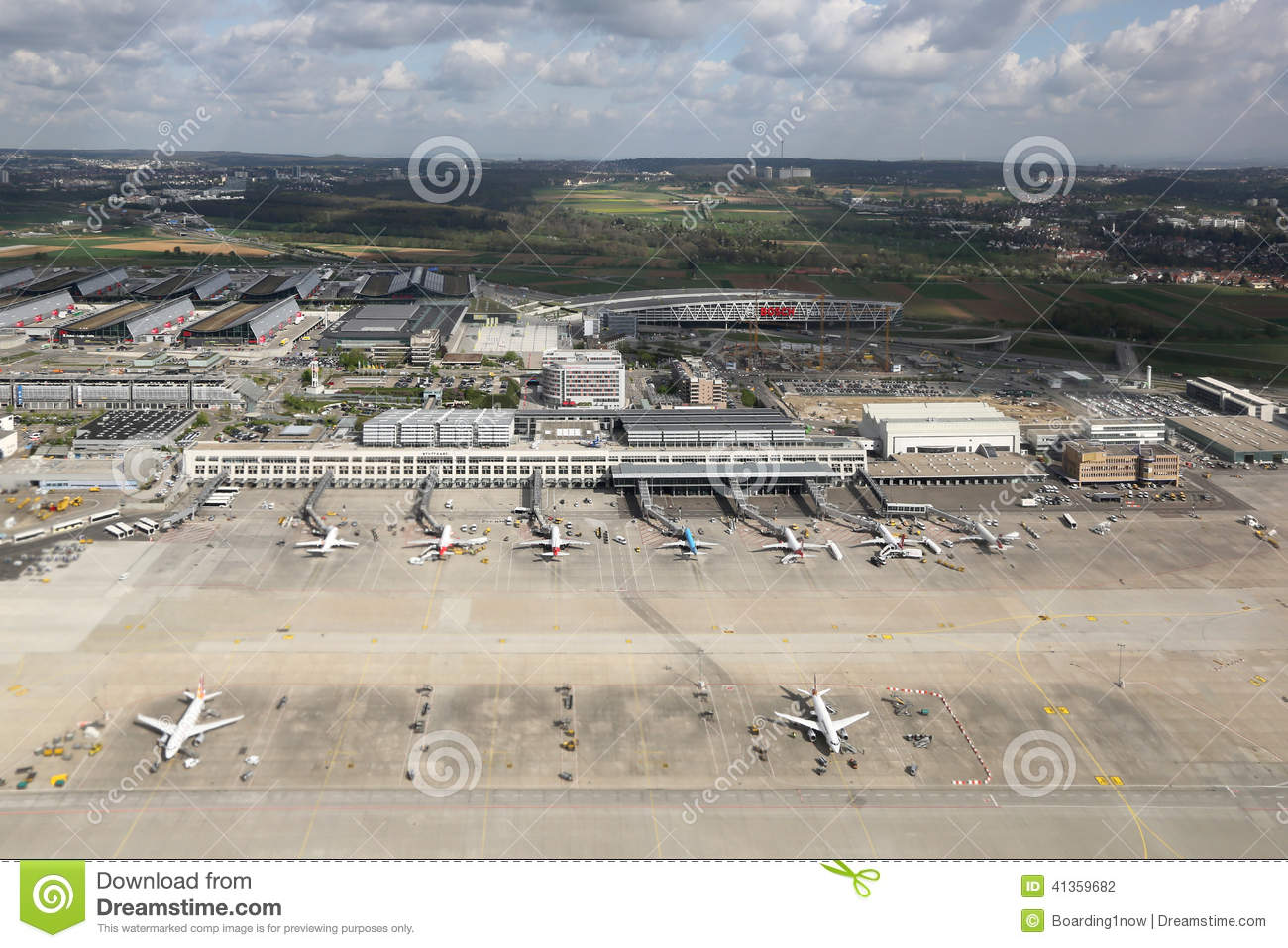 Stuttgart Airport, Germany Editorial Photography.