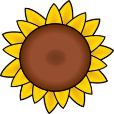 Sunflower clip art 2.