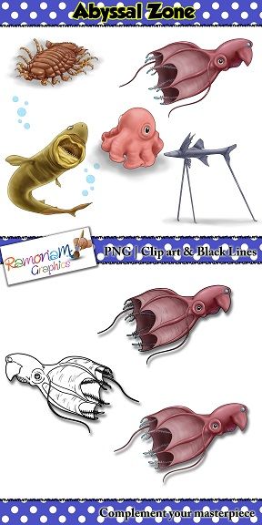 Sea Animals Clip art.