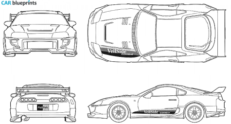 toyota supra blueprints.