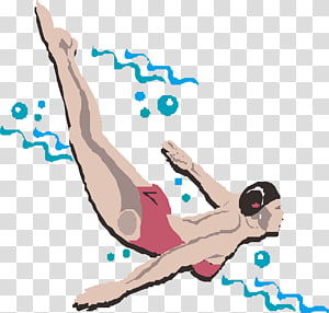 Adobe Illustrator, Fancy swimming transparent background PNG.