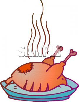 Roasted Chicken Clipart.