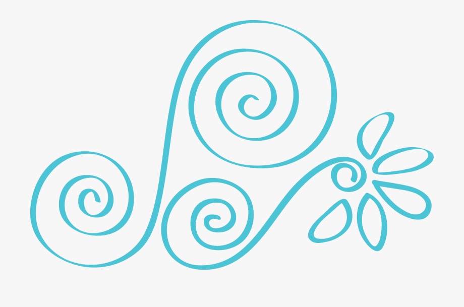 Swirl Clipart Teal.