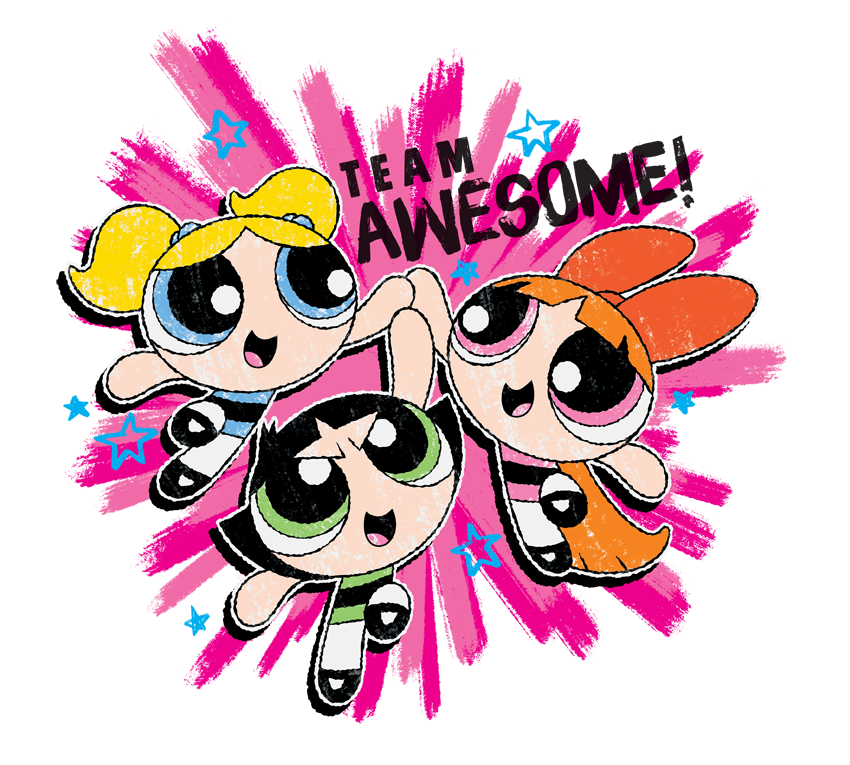 Powerpuff Girls Team Awesome Men\'s Regular Fit T.