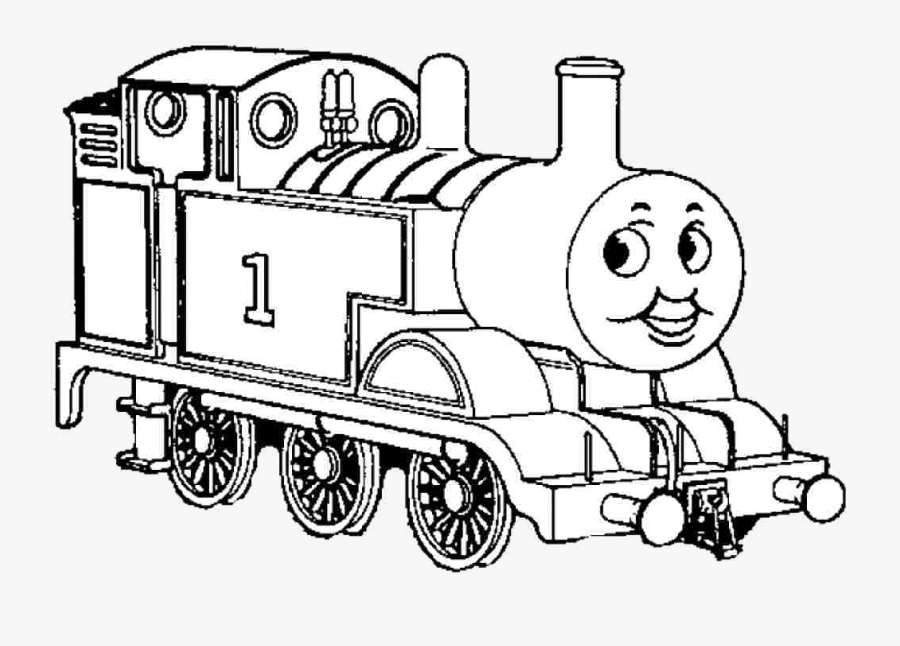 Thomas The Train Clipart Black And White Free Transparent.