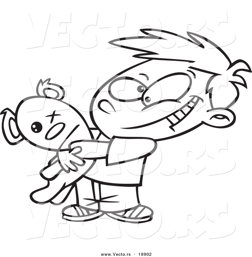 Tight Hug Clipart.