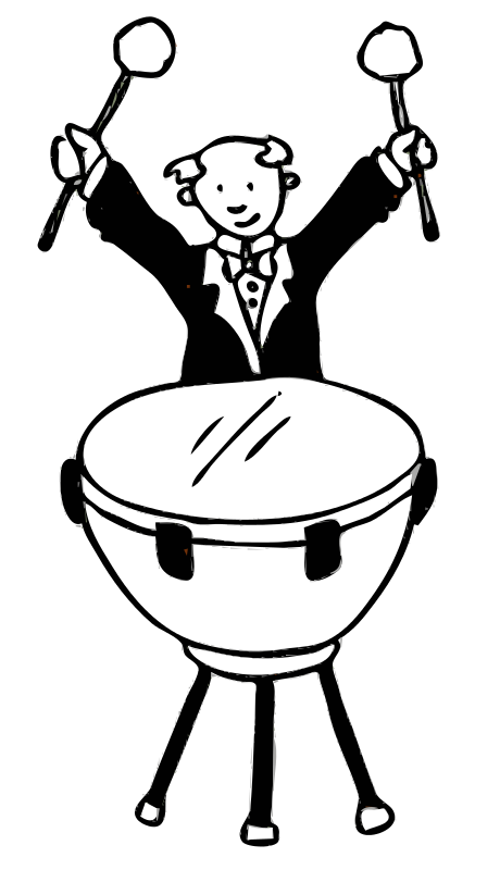 Free Clipart: Timpanist.