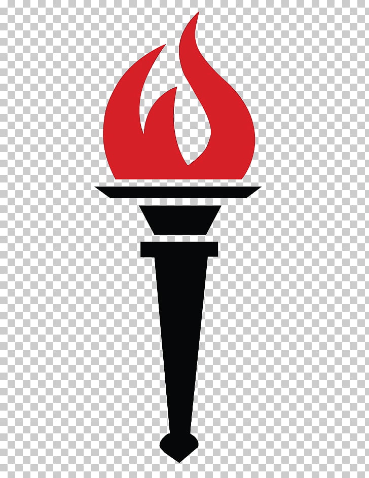 Torch Flame Fire , Torch, black torch with red flame.