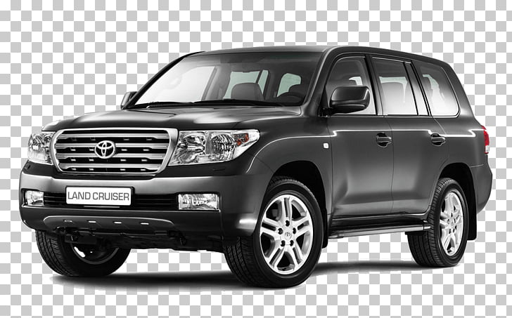 Landcruiser Toyota, black Toyota SUV PNG clipart.