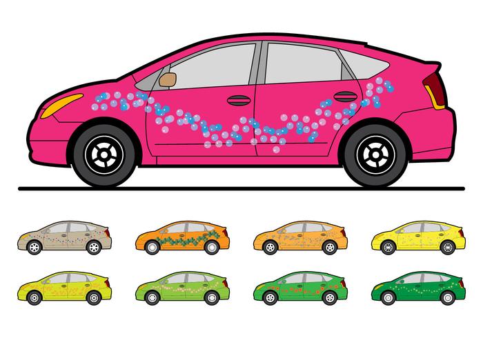 Custom Toyota Prius Template Vector.