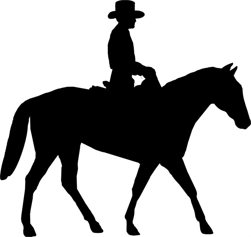 Western Trail Ride Clipart.