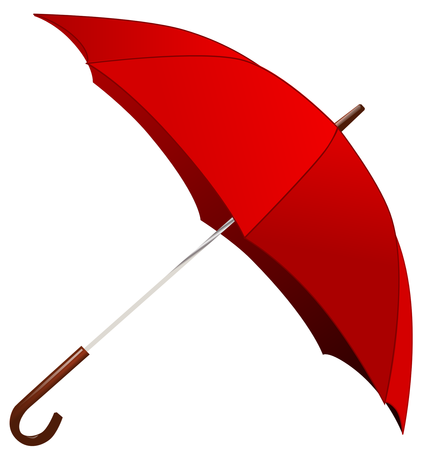 Red Umbrella PNG Image.