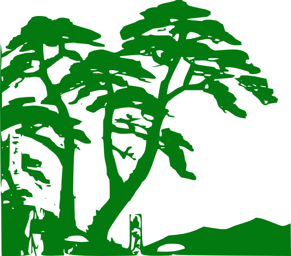 Green Trees Silhouette Clip Art at Clker.com.