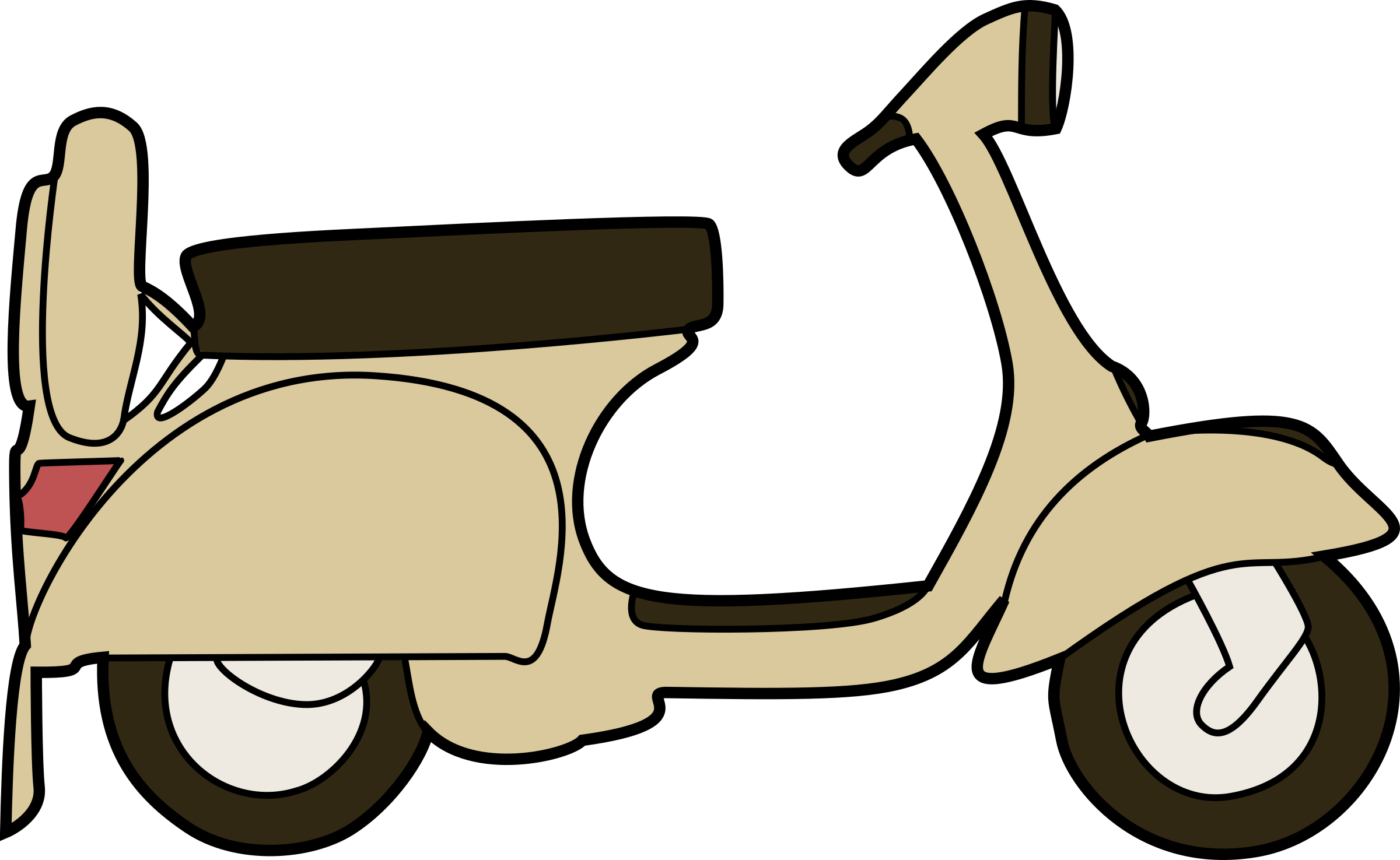 Vespa scooter vector clipart image.