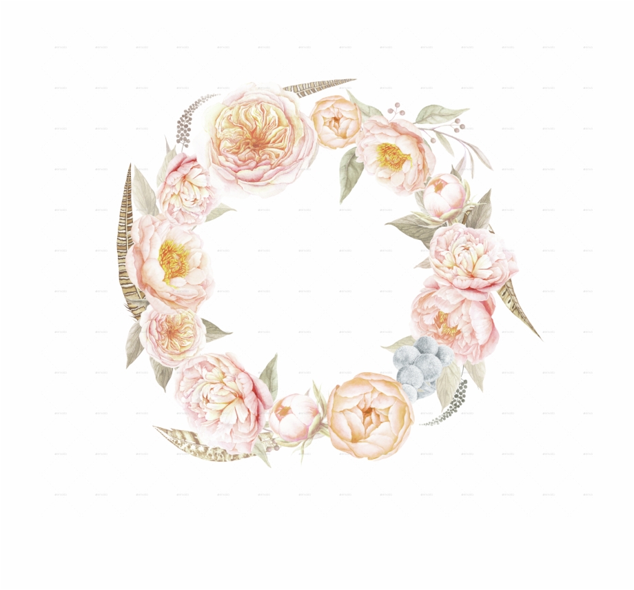 Flower Wreath Vintage Png, Transparent Png Download For Free.