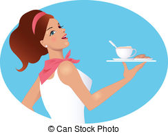 Waitress Stock Illustrations. 3,342 Waitress clip art images and.