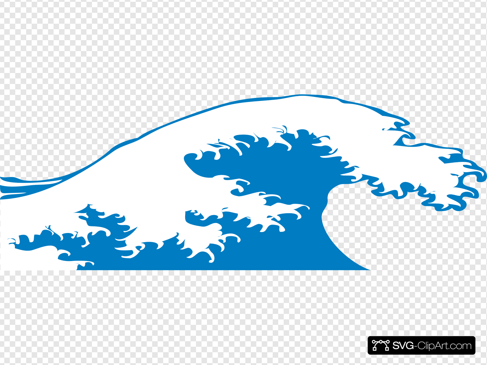 Crashing Wave Clip art, Icon and SVG.