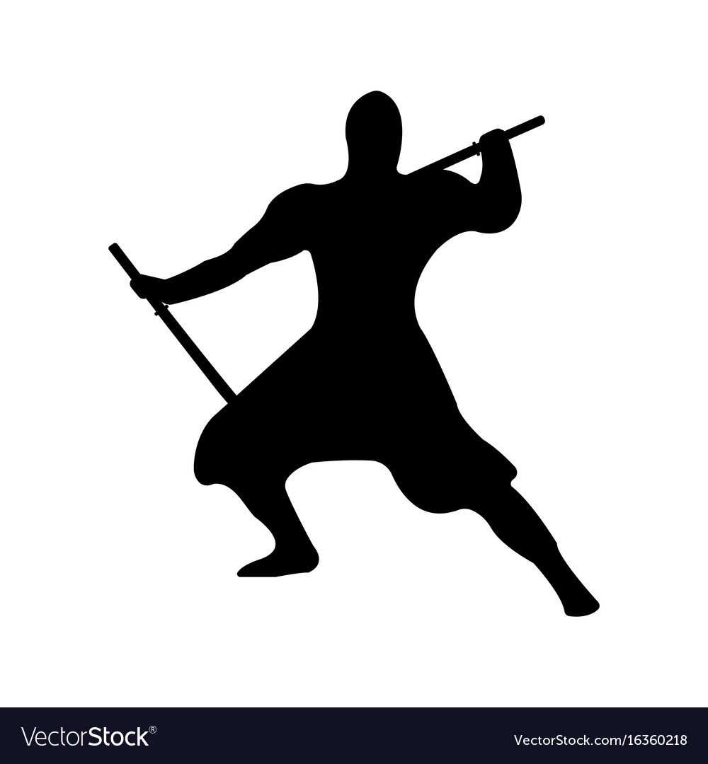 Ninja Warrior Silhouette.