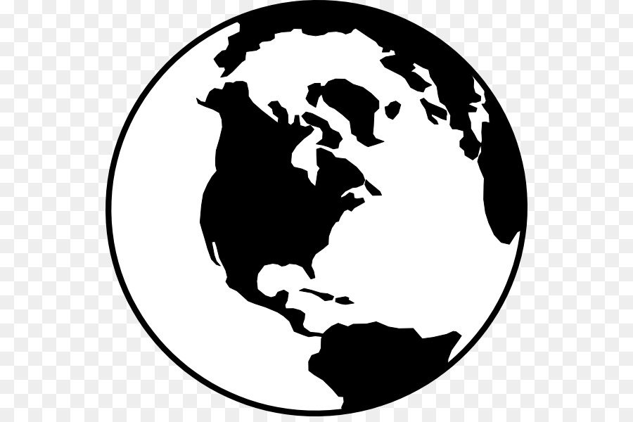 Earth Black And White png download.