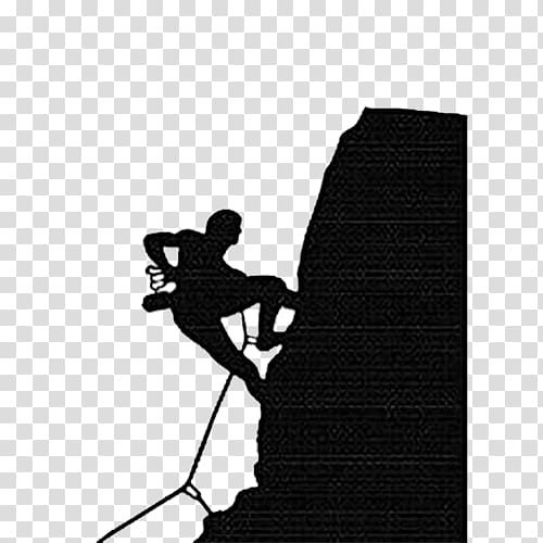 Rock climbing Sport Illustration, Black simple rock climbing.