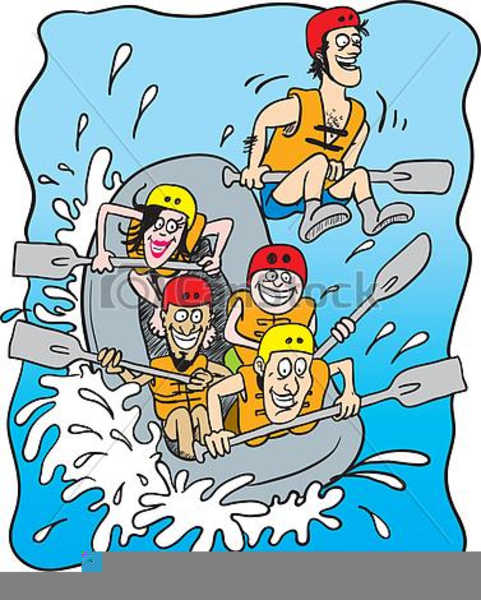 White Water Rafting Clipart Free.