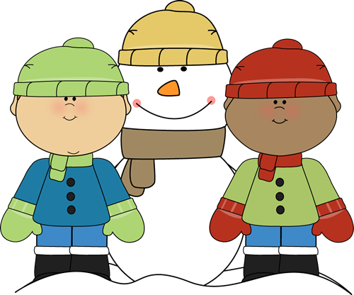 Winter clip art for kids.