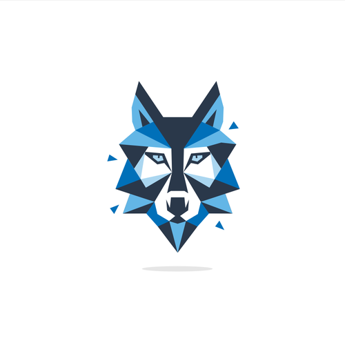 Create a mean Wolf logo.