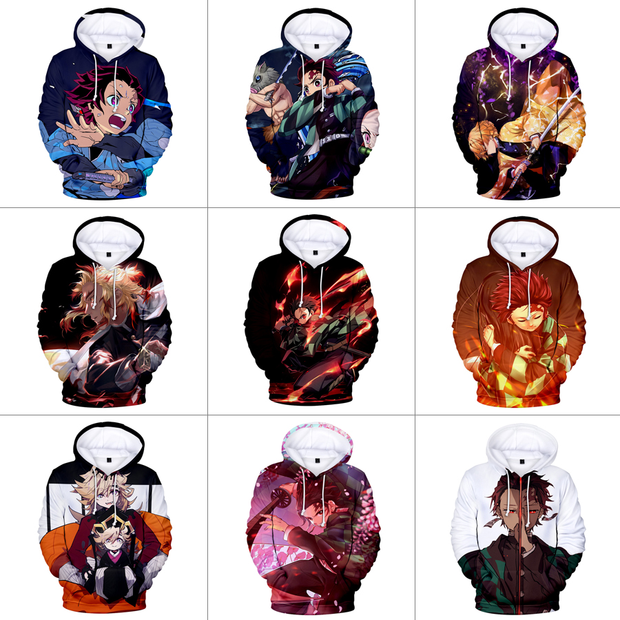 Details about Demon Slayer: Kimetsu no Yaiba Pullover Men\'s Women\'s Hoodie  Sweatshirt Cosplay.