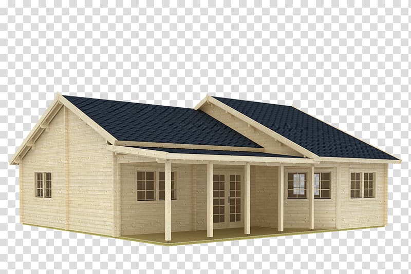 Log cabin Log house Wood Roof, house transparent background.