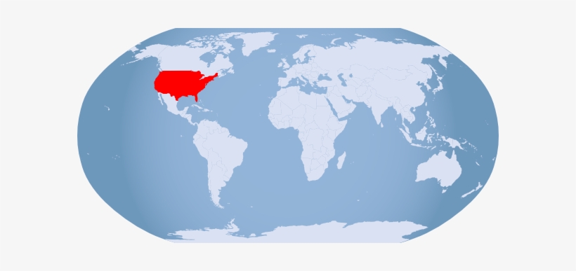 Usa On The World Map 15 Globe Highlighted Clip Art.