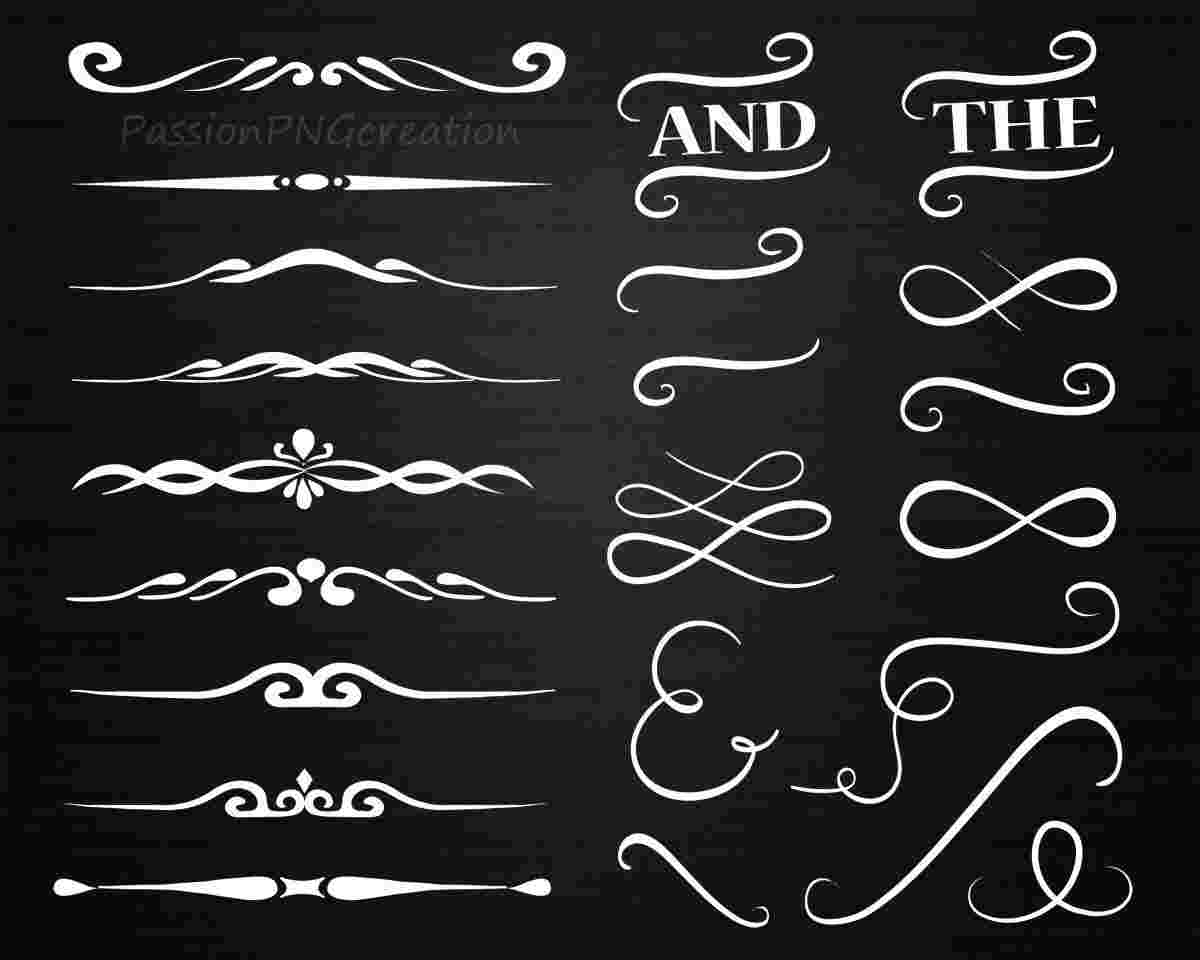 Cliparts Library: Black Chalkboard Font Clipart.