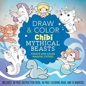 Draw and Color Chibi Mythical Beasts Kit