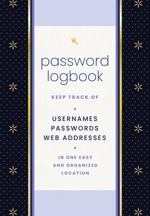 Password Logbook (Black & Gold)