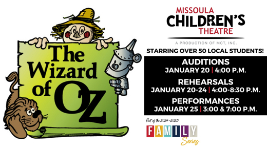 Missoula Children's Theatre: The Wizard of Oz in Appleton, WI