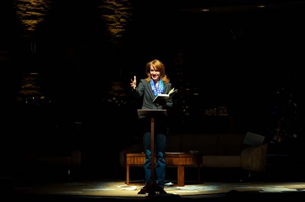 The Cast of OTHER DESERT CITIES: Joyce Cohen (Polly Wyeth), Nancy Lemenager (Brooke W Photo