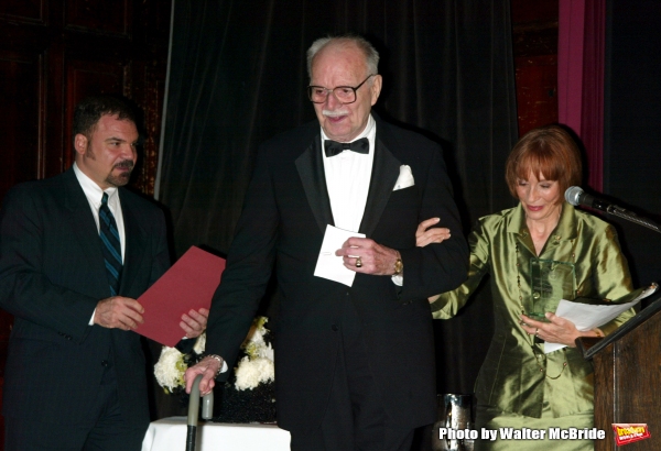 John Willis - editor of Theatre World and Patricia Elliott( Lifetime Achievement ) at Photo