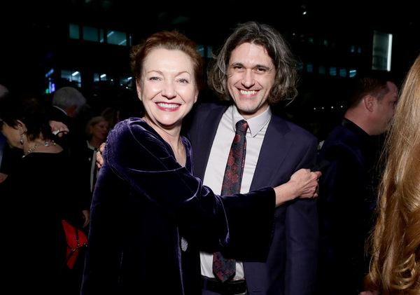 Julie White and honoree Lucas Hnath Photo